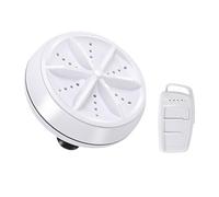 DIYEAH Mini Lave-linge Portable USB Télécommande, Machine à Laver de Voyage Compacte et Compacte, Laveuse à Turbine pour Sous-vêtements Délicats, pour Camping, Dortoirs et Appartements,