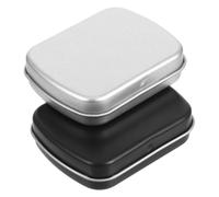 DIYEAH Mini Palette D'aquarelle avec Couvercle, Compartiments, Plateau Vide pour Voyage, Peinture en Plein Air, 2 Pièces