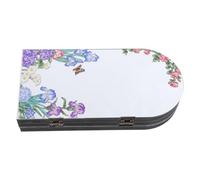 DIYEAH Mini Paravent de Bureau Pliable en Acrylique Effet Miroir, Cloison Pliante Décorative Chinoise Motifs Traditionnels, Petite Séparation Feng Shui pour Espace de Travail et Chambre