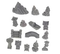 DIYEAH Miniature Tour Décorative Résine Ornement Jardin Zen Micro Paysage Statue Faux Rocher pour Salon Décoration Maison et Bonsaï