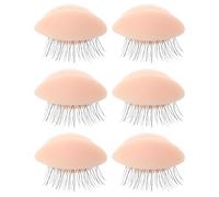 DIYEAH Modèle de Paupières Amovible 3 Paires Silicone Couleur Peau Entraînement Maquillage Extensions de Cils Usage Professionnel Pratique