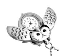 DIYEAH Montre de Poche Hibou Créative Rétro, Quartz, Alliage Argenté | Présent pour Amie ou Famille, Décoration Délicate, Forme Chouette, Style Ancien, Usage Quotidien
