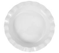 DIYEAH Moule à Tarte Multifonction Blanche Rond, en Céramique, Antiadhésif | Cuisson des Tartes et Flans, Usage Sûr et Pratique, Résistant aux Chocs, Forme Ronde