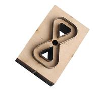 DIYEAH moule de travail du cuir moule en cuir portable matrices de découpe en cuir poinçon cuir outil en cuir réutilisable petit Matrice de découpe planche artisanat sangle en bois