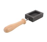 DIYEAH Moule en Graphite avec Poignée pour Moulage de Métal Non Ferreux, Conductivité Thermique, Adapté Travail de Fonderie la Fabrication de Bijoux
