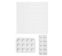 DIYEAH Moule en Silicone sans Bavures Facile à Nettoyer Lot de 3 pour Pièces D'échecs Couronne Blanc pour Création DIY et Moulage Époxy