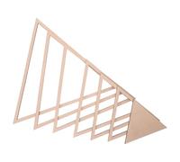 DIYEAH Moules à Poterie en Bois Massif Kit 6 Pièces Triangles Concentriques 14-35 CM Outil de Formage et Découpe D’Assiettes en Argile pour Céramique Outil de Modélisme Artisanal