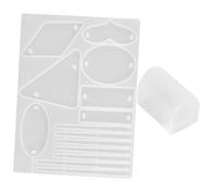 DIYEAH Moules Réutilisables en Silicone pour Résine Époxy, Moule DIY Léger pour Pince à Cheveux Blanc, pour Création Artisanale et Présent Familial