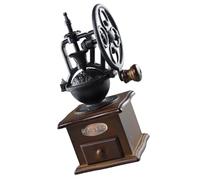 DIYEAH Moulin à café manuel en bois avec manivelle, réglage épaisseur mouture, base tiroir pratique, broyeur grains café portable pour usage maison et voyage