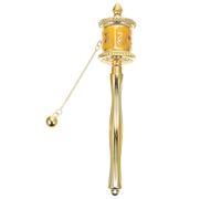 DIYEAH Moulin à Prières Tibétain Alliage à Manivelle Décoration Religieuse Unique pour Maison et Bureau Ornement Spirituel Pratique et Délicat