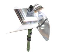 DIYEAH Moulin à Vent à Oiseaux pour Jardin Extérieur, Joli Ornement de Jardin en Pet et PE, Facile à Installer, Repousse Les Oiseaux, pour Verger