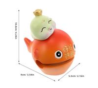 DIYEAH Musical Bois Poisson pour Garçon Fille Instrument de Percussion Apaisant Décoration de Bureau Compacte et Design Créatif Améliore Concentration et Relaxation