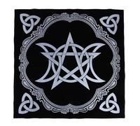 DIYEAH Nappe Tirage Tarot Pentagramme Résistante Douce pour Lecture Astrologique et Jeux de Divination
