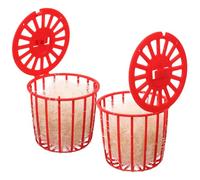 DIYEAH Nid de Reproduction pour Perroquets et Canaris Panier Creux en Plastique Rouge Nid D’Oiseau Support Naturel Lot 1 Pièce Adapté à L’Éclosion et à la Cage