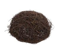 DIYEAH Nid Oiseau Rotin Tissé Main Décor Jardin Rustique Ornement Naturel Polyvalent pour Photographe et Décoration Intérieure