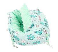 DIYEAH Nid Suspendu pour Petits Animaux Cachette Chaude en Tissu Épais Medium Vert Dinosauré pour Cage Hamsters Chinchillas Hérissons