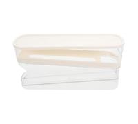 DIYEAH Organisateur à Œufs Transparent à Roulettes avec Couvercle Support à Œufs Réfrigérateur à Double Rangement pour Cuisine Distributeur Automatique avec Capacité