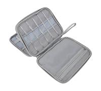 DIYEAH Organisateur de Câbles Double Pochette de Rangement pour Accessoires Électroniques pour Disques Durs Câbles et Écouteurs Accessoire de Voyage Pratique