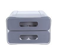 DIYEAH Organisateur Œufs pour Réfrigérateur à Compartiments Boîte de Rangement Transparente Empilable Système Coulissant pour Accès Facile Base Antidérapante pour Stabilité Conservation