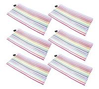 DIYEAH Organiseur Dargent - 6 Pochettes en Filet avec Fermeture Éclair en Alliage Daluminium Tissu Oxford