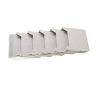 DIYEAH Organiseur de Dossiers Mural Extensible à 5 Compartiments Porte-Documents A5 en Polypropylène Gris Clair Trieur Suspendu pour Bureau et Maison Rangement Vertical pour Papiers