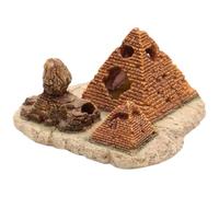 DIYEAH Ornement D’Aquarium en Résine Pyramide, Décor Thème Égyptien | Cachette pour Crevettes, Usage en Aquarium ou Terrarium Reptile, Ajoute un Paysage Thématique Unique