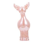 DIYEAH Ornement de Noël Cerf Debout en Céramique pour Étagère | Décoration Compacte, Ambiance Festive Chaleureuse, pour Manteau de Cheminée, Vitrine, Bureau et Cabinet