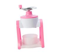 DIYEAH Outil de Glace Manuel Broyeur à Glace à Manivelle pour Desserts Rafraîchissants à Domicile pour Smoothies Pilées Coloris Rose