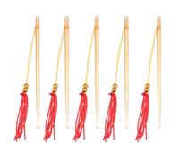 DIYEAH Outil de Nettoyage des Oreilles en Corne de Bovin Naturel, Kit 5 Pièces, Longueur 10 Cm, Cuillère Auriculaire Portable, Léger et Sûr pour Usage Personnel et Couleur Aléatoire