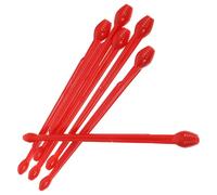 DIYEAH Outil Détacheur D'hameçon Portable Lot de 6 en Plastique Rouge, Outil de Retrait Rapide du Crochet pour Pêche en Eau Douce et Salée, Accessoire Matériel Pêche Multifonction