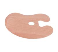 DIYEAH Palette De Peinture Bois Design Spécial avec Trou Pouce Portable Réutilisable pour Artistes Huiles Gouache Mélange Facile des Couleurs Adapté Débutants Et Professionnels