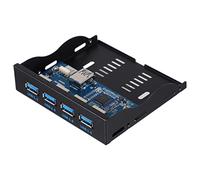 DIYEAH Panneau Avant USB Ports pour Disque Floppy Support Acier Inoxydable Accessoire Informatique Fiable et Pratique