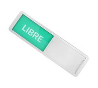 DIYEAH Panneau de Bureau Coulissant État Occupé, Acrylique ABS | Indicateur de Statut à Glissière, Communication Claire pour Bureau et Hôpital, Facile à Nettoyer