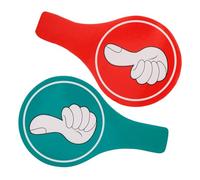 DIYEAH Panneau de Vote Pouce Bas Double Face Mousse Accessoire de Vote Scolaire pour Salle de Classe et Juges Utilisation Pratique et
