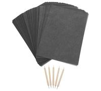 DIYEAH Papier Carbone Noir A4 pour Traçage et Dessin 105 Feuilles Papier Transfert Pratique pour Projets Artisanaux sur Bois et Toile