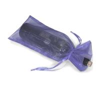 DIYEAH Paquet à Vin en Organza Transparent Housse Cordon Satin Pratique Lot de 20 Dimensions 37x15cm pour Bouteille de Vin pour Présents et Fêtes