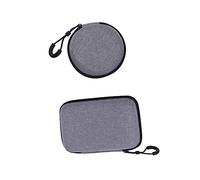 DIYEAH Paquet de Rangement Résistants à la Pression 2Pcs pour Écouteurs et Câbles Imperméables Accessoires Électroniques Voyage Organisateurs Pratiques Noir