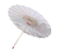 DIYEAH Parapluie en Papier Huilé de Style Ancien en Tissu Manche en Bois, Adapté pour Photographie, Danse et Cérémonies Couleur Aléatoire