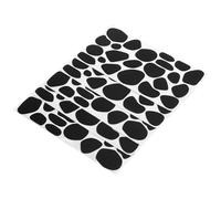 DIYEAH Pastilles Adhésives en Feutrine Motif Vache Lot de 5 Feuilles Noires Auto-Adhésives Coussinets Doux pour Loisirs Créatifs Décoration Costumes et Accessoires Halloween