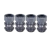 DIYEAH Patins Anti-vibrations Réglables 4 Pieds pour Machine à Laver et Réfrigérateur, Tapis de Renfort Antichoc en Plastique, Coussinets de Surélévation pour Usage Intérieur