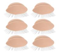 DIYEAH Paupières Amovibles pour Tête de Mannequin, 3 Paires de Rechange Cils pour Entraînement la Pose D’extensions de Cils, Surface Lisse et Texture Fine, Utilisation Professionnelle