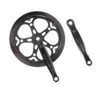 DIYEAH Pédalier Vélo 1 Vitesse 170 Mm 52 Dents en Fer pour VTT, Pignon Unique Chaîne 1/2 X 3/32, Accessoire Remplacement Cyclisme Piste Route Pliant