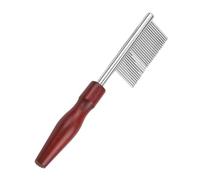 DIYEAH Peigne Ergonomique Anti-puces pour Chats et Chiens Outil de Toilettage Portable Résistant à Usure Peigne Fin pour Noeuds et Mue Soin Professionnel des Poils