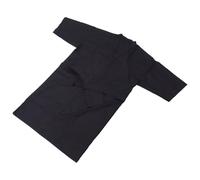 DIYEAH Peignoir de Coiffure Imperméable et Antistatique en Polyester Souple, Taille Unique Ceinture Ajustable, Blouse Professionnelle Noire pour Salon de Coiffure, Vêtements Pratiques