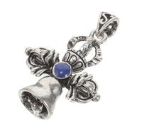 DIYEAH Pendentif Croix Vajra Petite, Breloques Buddhistiques Artisanales, Alliage Résistant Bleu Profond, Accessoire De Création De Bijoux, Présent Pour Bouddhistes, Utilisation Quotidienne