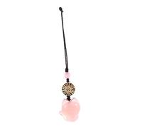 DIYEAH Pendentif De Téléphone Petite Renarde Pour Femme, Porte-clés Pendentif Décoratif En Calcédoine Naturelle, Accessoire Mobile Créatif Et Élégant, Rose Clair Compact, Présent
