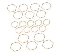 DIYEAH Pendentif Hexagonal en Acier Inoxydable pour Fabrication de Bijoux 30 Pièces Accessoires DIY Décoration pour Colliers et Bracelets