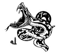 DIYEAH Pendentif Serpent en Fer Forgé, Décoration Murale Extérieure en Métal, Ornement Artisanal pour Terrasse et Jardin, à Suspendre Murale Solide et Décorative, Accessoire Déco