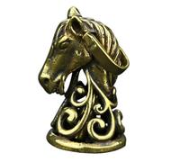DIYEAH Pendentif Tête de Cheval Laiton Antique Breloque DIY Décorative pour Porte-clés Sac et Décoration Bureau Ornement Vintage Chic et Polyvalent