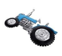 DIYEAH Pendentif Tracteur en Fer Décoratif Mural pour Maison et Jardin, Décoration Suspendue Bleue, Accessoire Robuste en Métal, Art Mural Rustique pour Salon et Bureau
